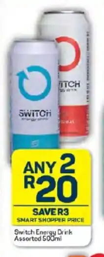 Pick n Pay Switch Energy Drink Assorted 500ml offer