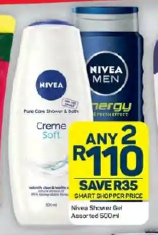 Pick n Pay Nivea Shower Gel Assorted 500ml offer