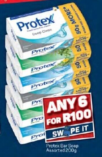 Protex Bar Soap Assorted 200g offer at Pick n Pay