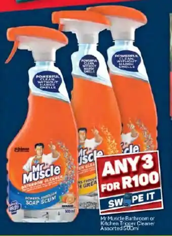 Pick n Pay Mr. Muscle Bathroom or Kitchen Trigger Cleaner Assorted 500ml offer