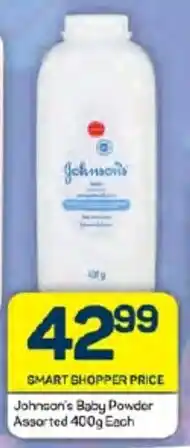 Pick n Pay Johnson's Baby Powder Assorted 400g Each offer