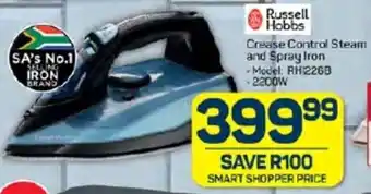 Pick n Pay Russell Hobbs Crease Control Steam and Spray Iron offer