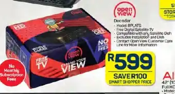 Pick n Pay Open View Decoder offer