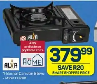 Pick n Pay ALVA 1-Burner Canister Stove offer