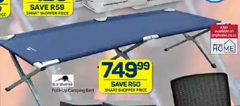 Pick n Pay BLUE MOUNTAIN Fold-Up Camping Bed offer
