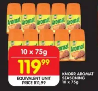 Shoprite KNORR AROMAT SEASONING 10 x 75g offer
