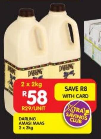 Shoprite DARLING AMASI MAAS 2 x 2kg offer
