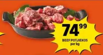 Shoprite BEEF POTJIEKOS per kg offer