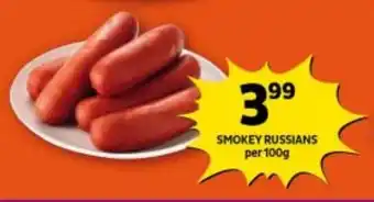 Shoprite SMOKEY RUSSIANS per 100g offer