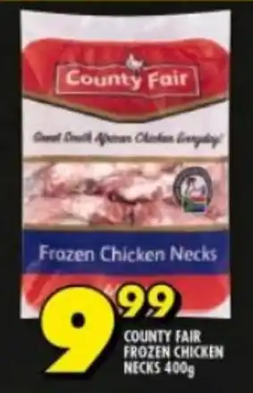 Shoprite COUNTY FAIR FROZEN CHICKEN NECKS 400g offer
