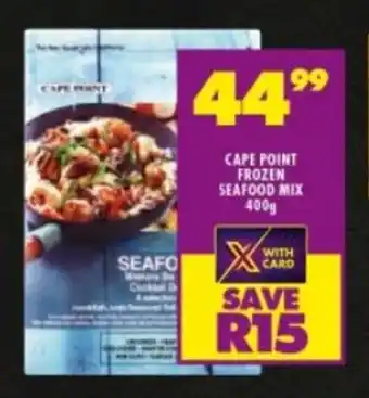 Shoprite CAPE POINT FROZEN SEAFOOD MIX 400g offer