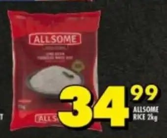 Shoprite ALLSOME RICE 2kg offer