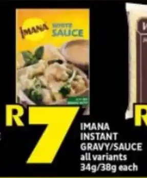 Shoprite IMANA INSTANT GRAVY/SAUCE all variants 34g/38g each offer