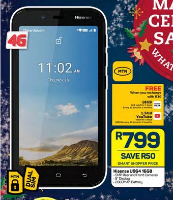 Pick n Pay Hisense U964 16GB offer