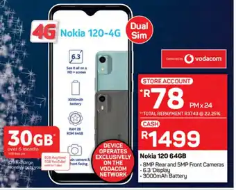 Pick n Pay Nokia 120 64GB offer
