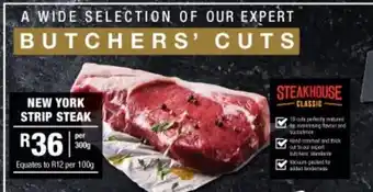 Checkers New York Strip Steak 300g offer