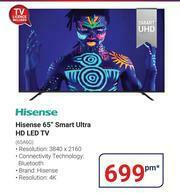 Teljoy Hisense 65" Smart Ultra HD LED TV 65A6G offer