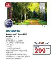 Teljoy Skyworth 40" Smart FHD Android LED TV 40TB7000 offer