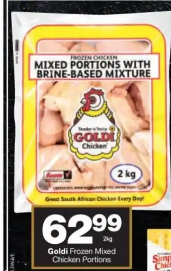 Checkers Goldi Frozen Mixed Chicken Potions offer