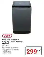 Teljoy Defy 14Kg Manhattan Grey Top Loader Washing Machine DTL 160 offer