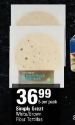 Simply Great White/Brown Flour Tortillas