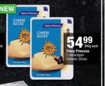 Checkers Dairy Princess Emmentaler Cheese Slices 300g offer
