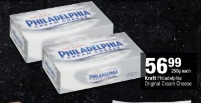 Kraft Philadelphia Original Cream Cheese offer at Checkers