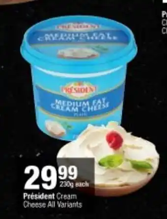 Checkers Président Cream Cheese All Variants 230g offer