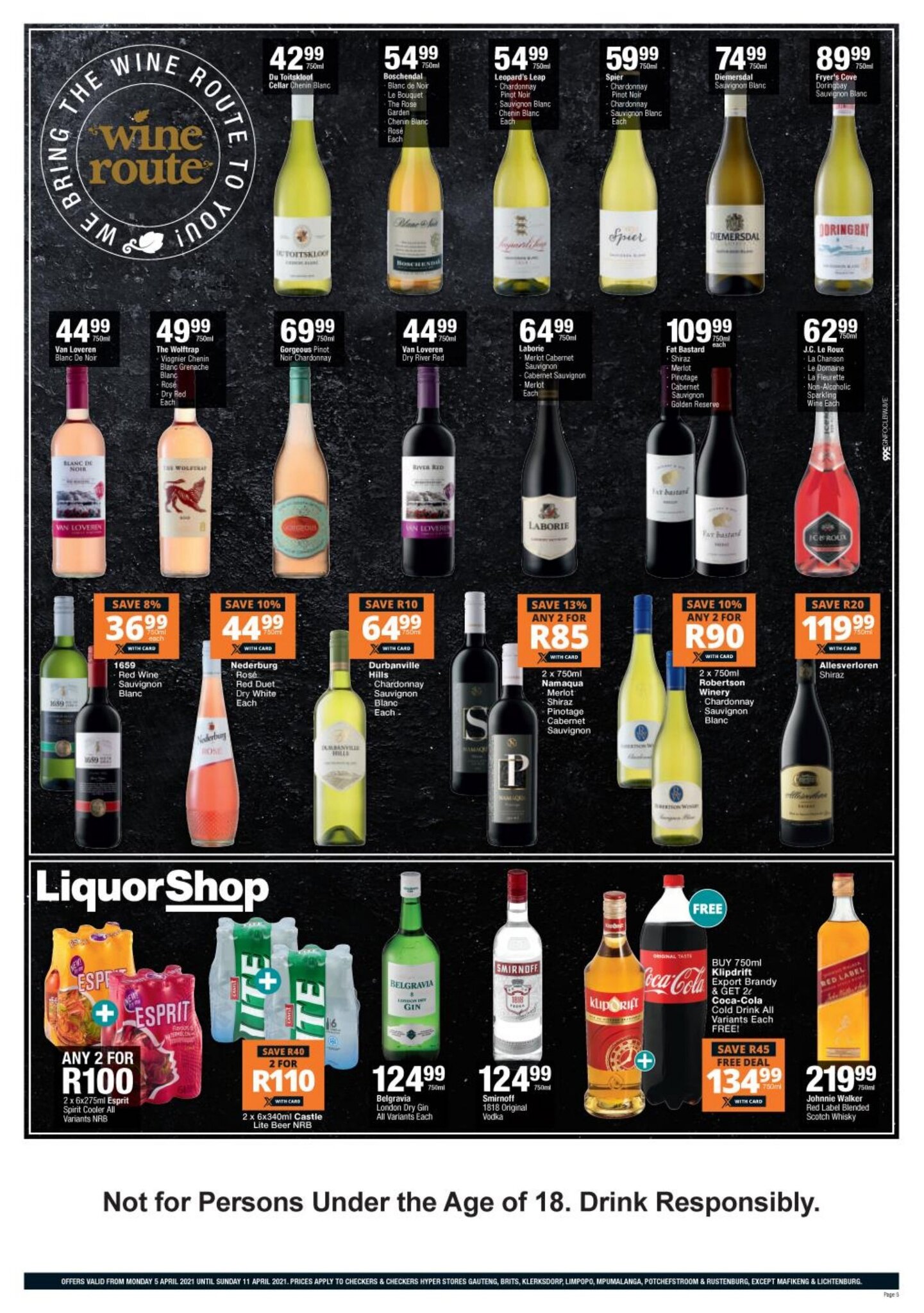 Fryer's Cove 'Doringbay' Sauvignon Blanc 750ml offer at Checkers