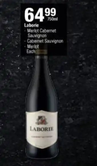 Checkers Laborie Brut Merlot Cabernet Sauvignon 750ml offer