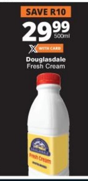 Checkers Douglasdale Fresh Cream 500ml offer
