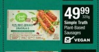 Checkers Simple Truth Plant-Based Sausages 320g offer