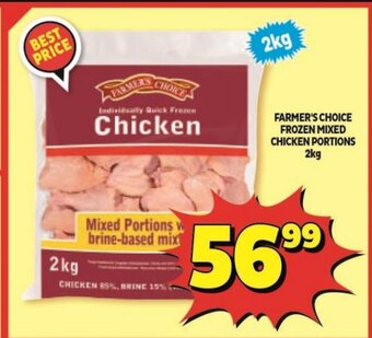 Usave Farmer's Choice Frozen Mixed Chicken Portions 2kg offer