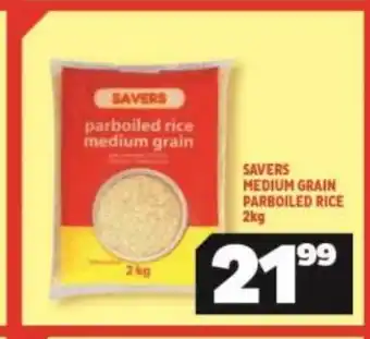 Usave Savers Meduim Grain Parboiled Rice 2kg offer