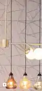 Bright star 1 light crackle glass pendant light