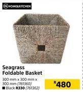 Builders Warehouse Home & kitchen seagrass foldable basket offer