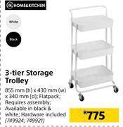 Builders Warehouse Home & kitchen 3 tier storage trolley offer