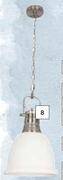 Builders Warehouse Bright star 1-light metal pendant light (white/satin) offer