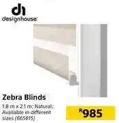 Builders Warehouse Designhouse zebra blinds 665615 offer