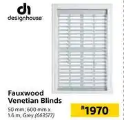 Builders Warehouse Designhouse fauxwood venetian blinds 663577 offer