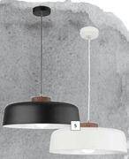 Builders Warehouse Bright star deep metal shade pendant light(black & white)-each offer