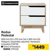 Builders Warehouse Home & kitchen rodus pedestal 600mm (h) x 515mm (w) x 360mm (d) offer