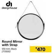 Builders Warehouse Designhouse round mirror with strap 713930 offer