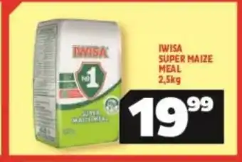 Usave IWISA Super Maize Meal 2.5kg each offer