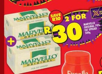 Shoprite Marvello Original 70% Fat Spread 500g offer