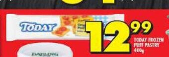 Shoprite Today Frozen Puff Pastry 400g offer