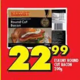 Shoprite Eskort Round Cut Bacon 200g offer