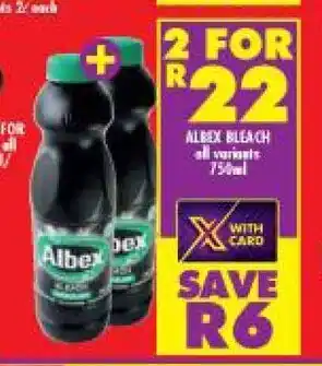 Albex Bleach All Variants 750ml