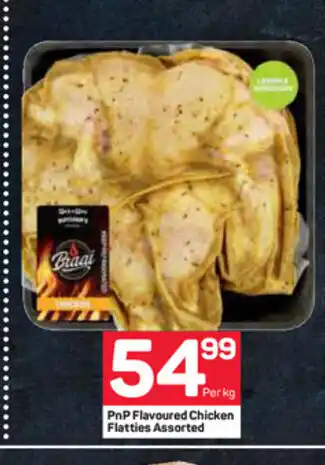 Pick n Pay PnP Flavoured Chicken Flatties Assorted per kg offer