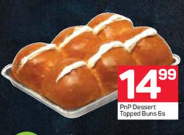 PnP Dessert Topped Buns 6s offer at Pick n Pay